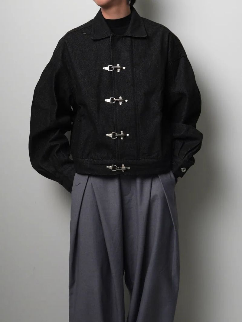 JT8 Denim Clasped Fireman Jacket