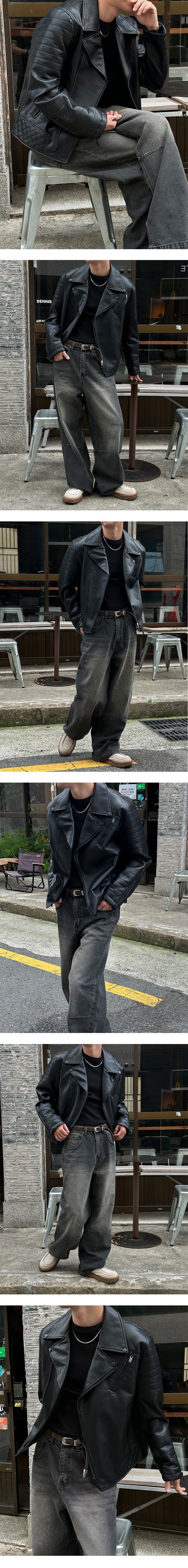 [PROMOTION] Patch biker rider jacket(2color)