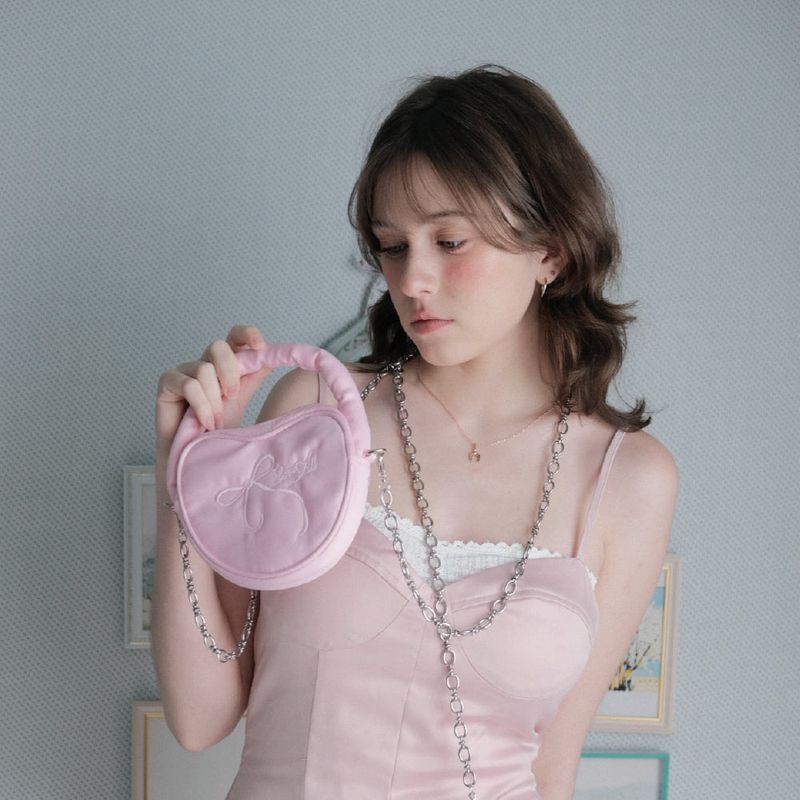 cozing（コジング）の「Heart mini bag_pink（Bags）」