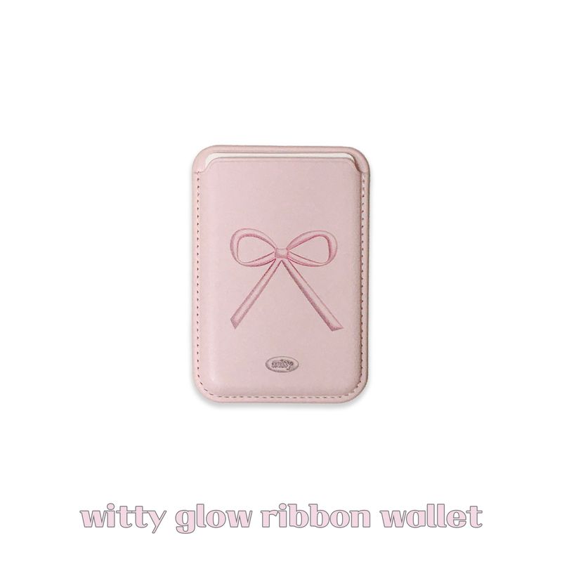 witty glow ribbon macsafe wallet (pink ver.)