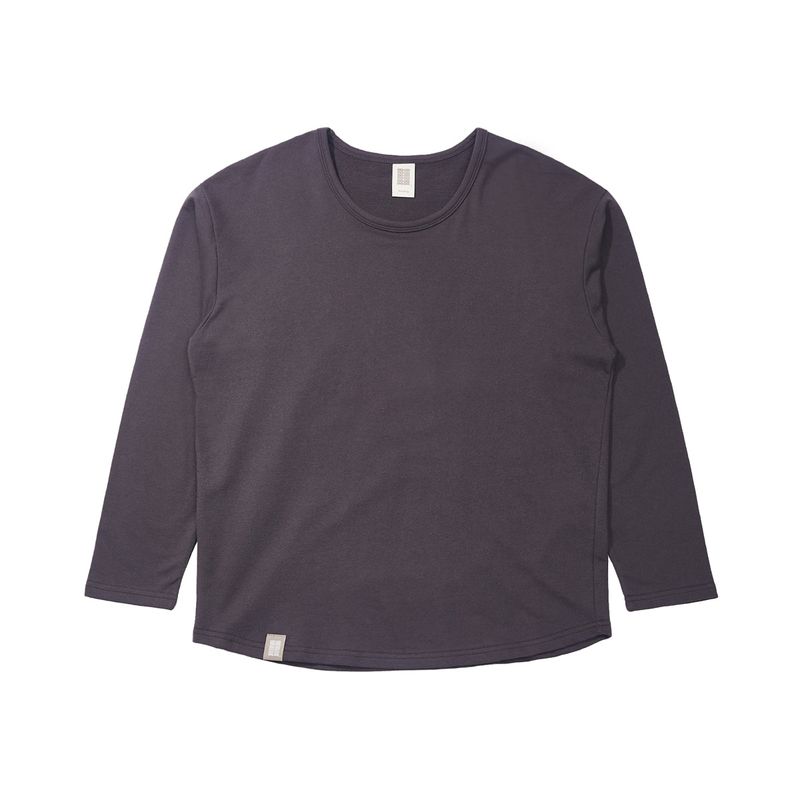A NOTHING（アナッシング）の「ESSENTIAL PLEAT U-NECK TEE (Charcoal)（Tops）」