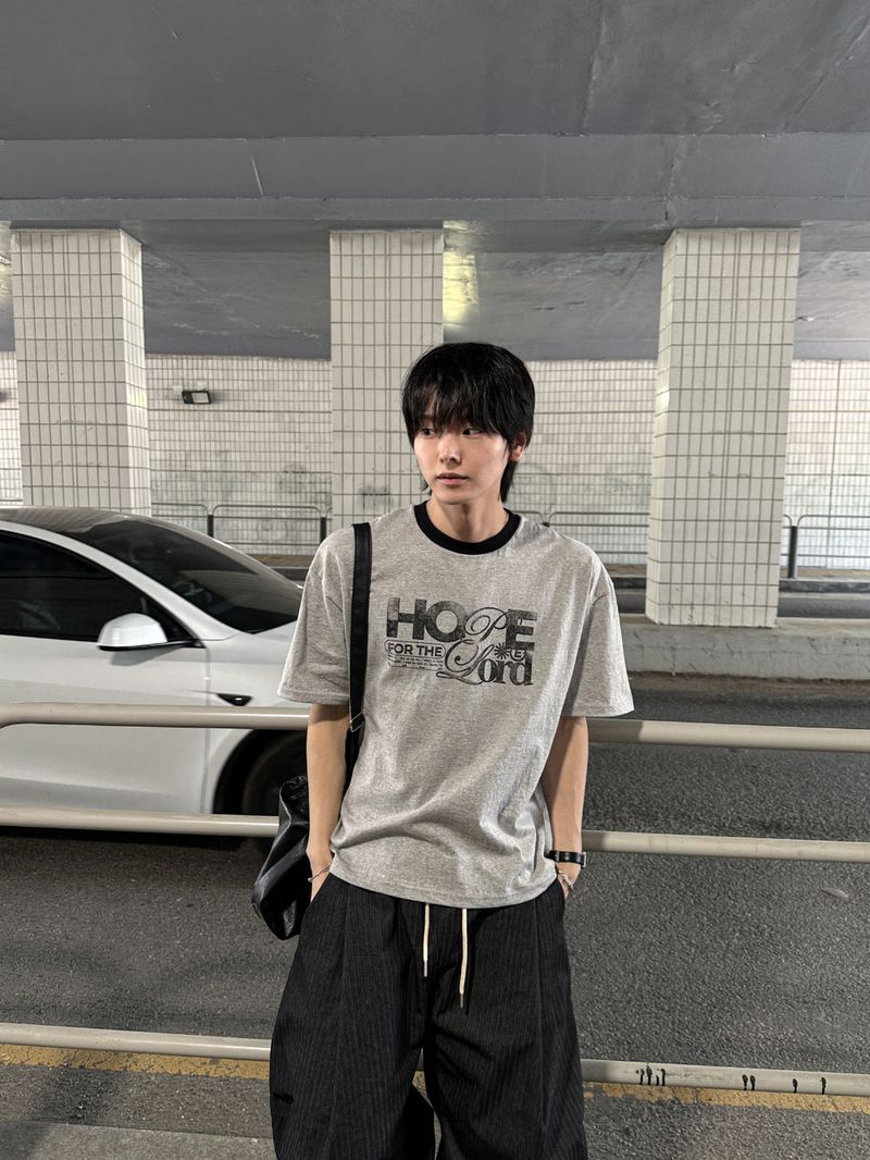 Fog Hope Ringer Short Sleeve T-shirt