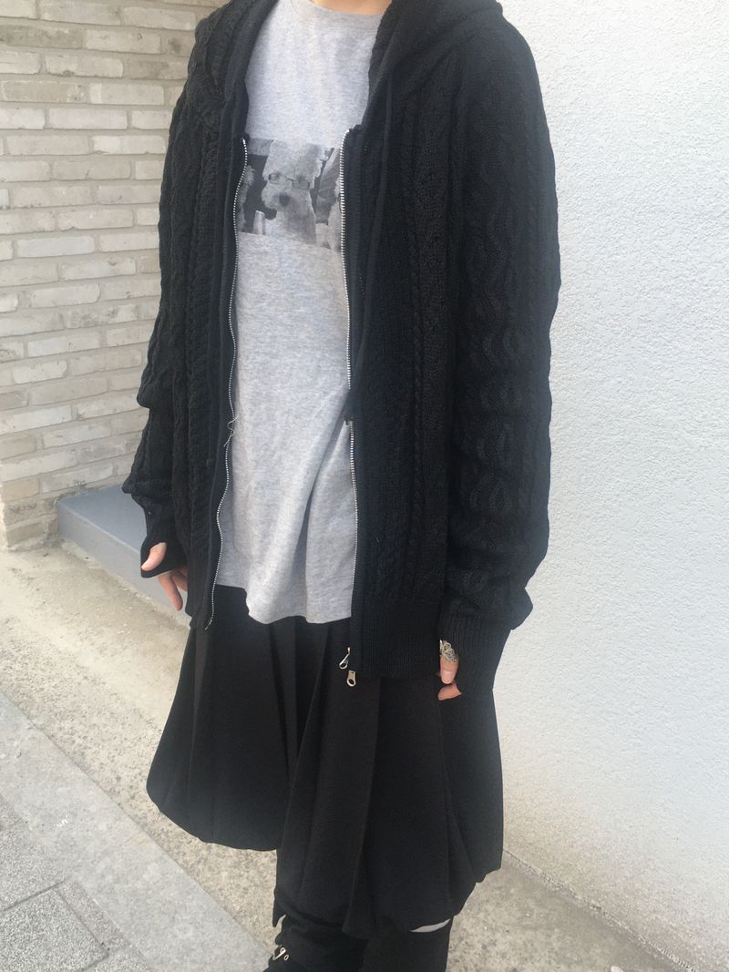 Two Way Cozy Textured Knit Hood