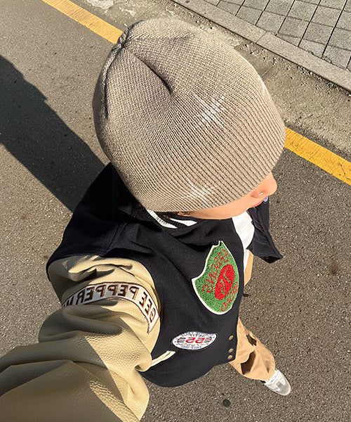 Oversized Varsity Jacket with Patches