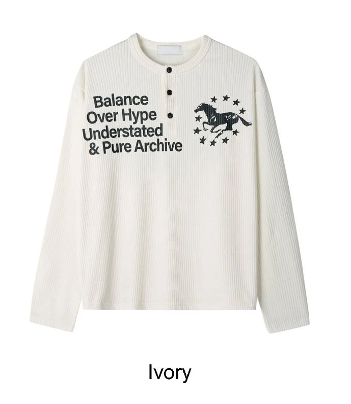 Mare Horse Henley Neck Knit