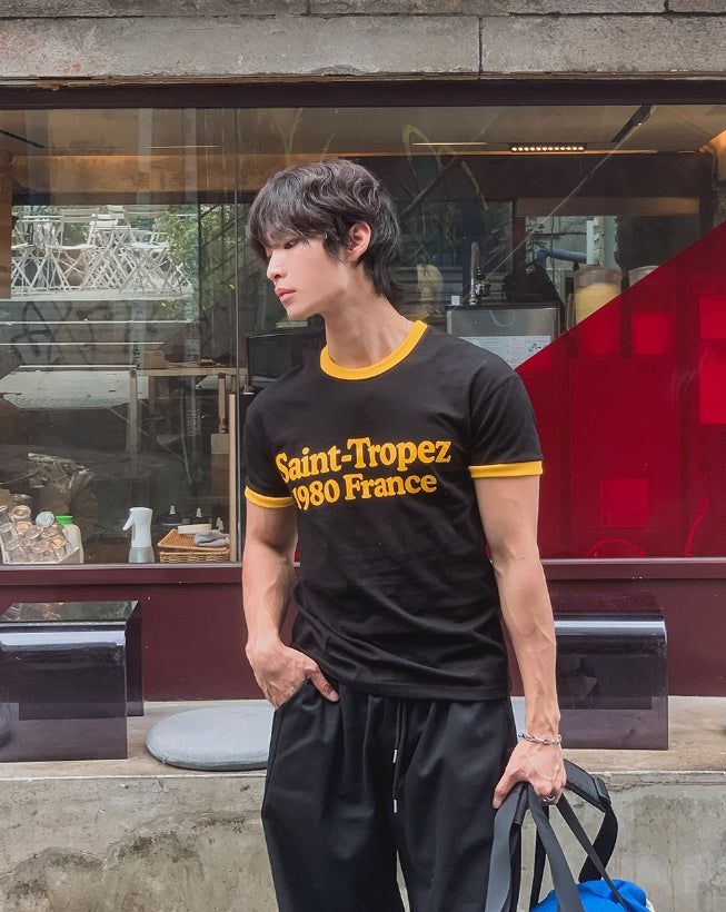 Subard Ringer Printed Short Sleeve T-shirt