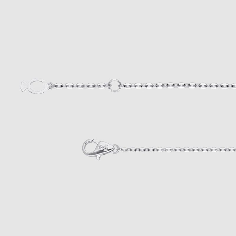 Authentique Necklace Silver(Plated White gold)