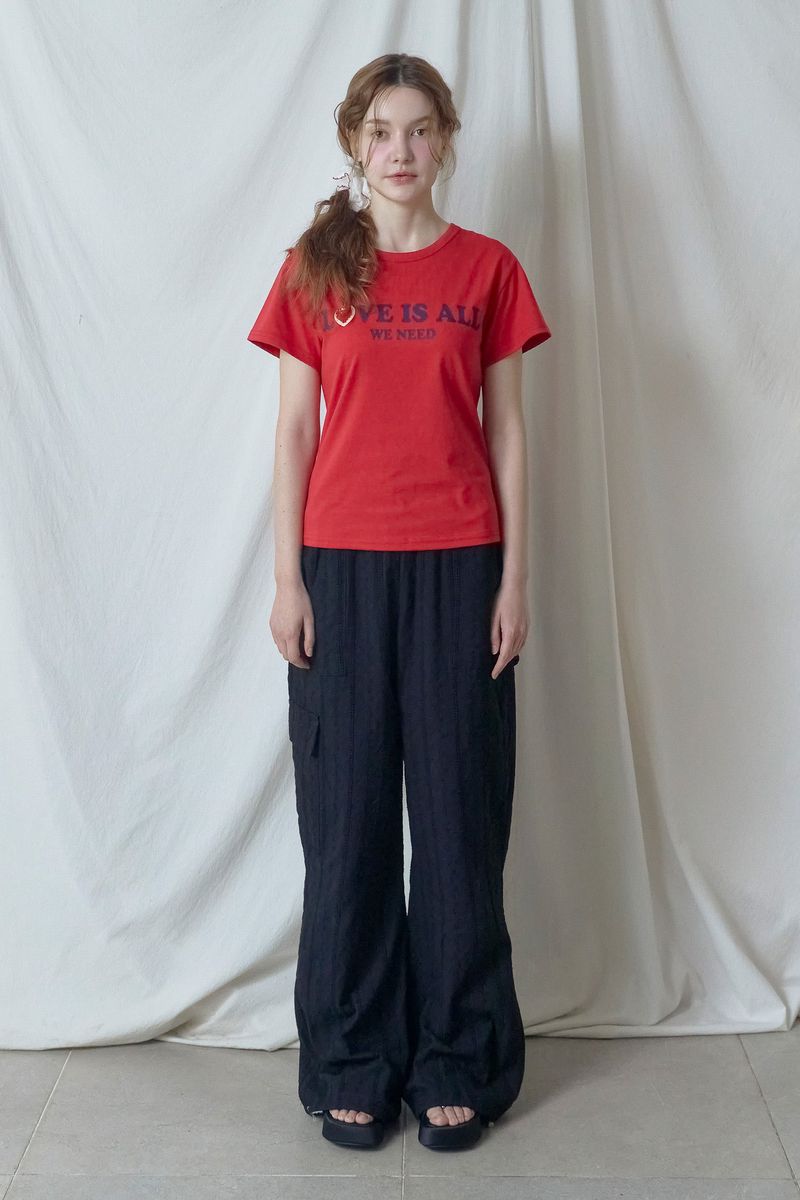 Punching Cargo Pants [Black]