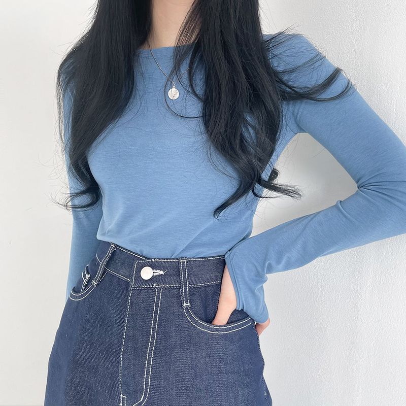 Extended Sleeve Round Neck T-Shirt