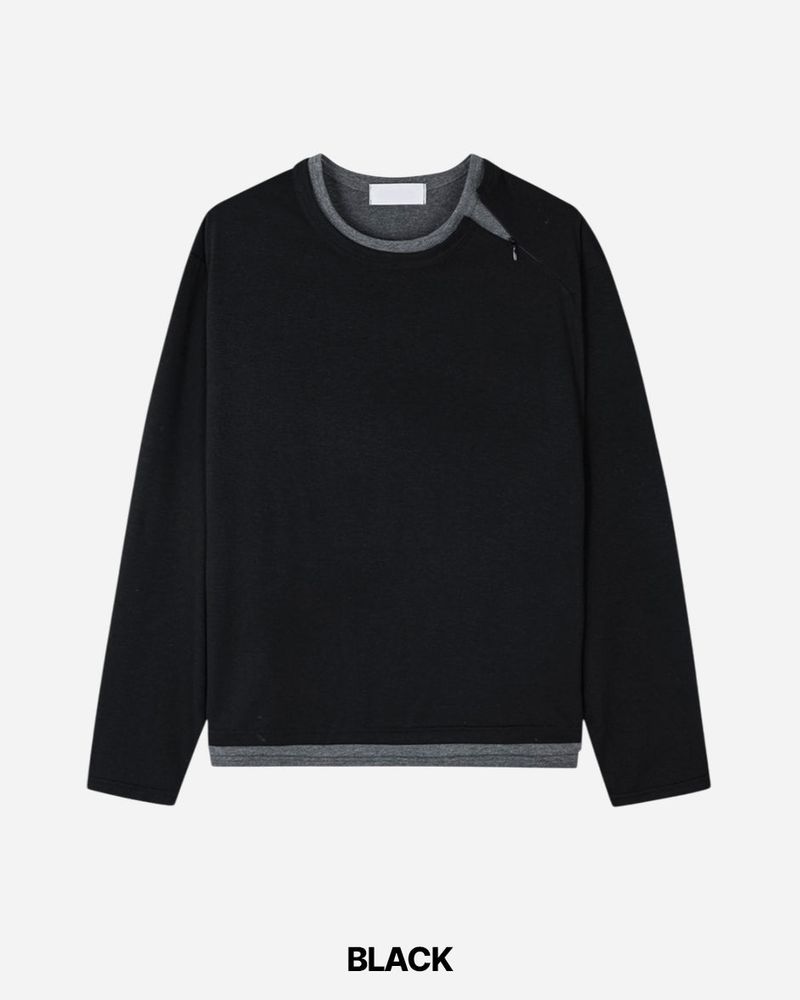 Glim Layered Crop Long Sleeve T