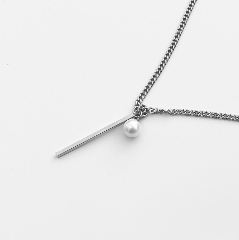 Unisex Necklace Stick Pendant_CLEF HI PEARL NEC