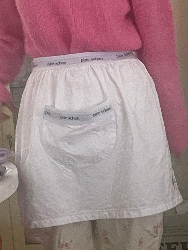bitteschon band-waist apron
