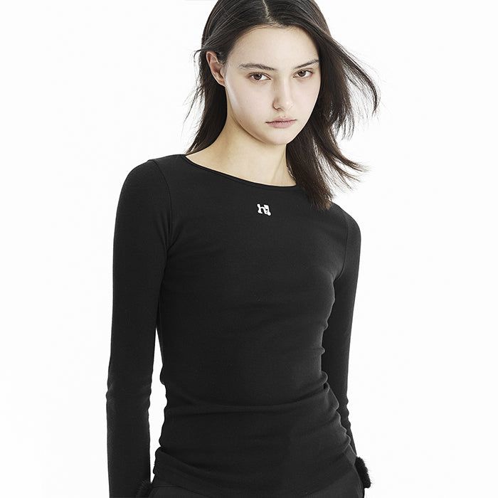 Holy White Symbol Long Sleeve _ black