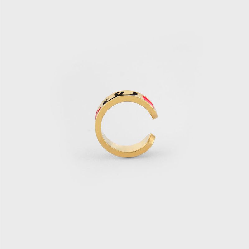 DOODLE EARCUFF(3mm) SILVER925(18K GOLD PLATED)