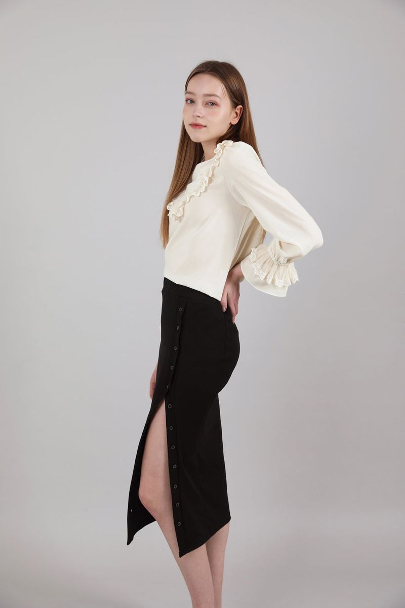 Lace Chiffon Blouse