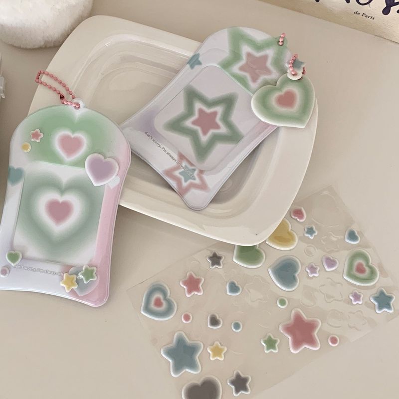 プランピーハートエポクシーステッカー / plumpily heart epoxy sticker