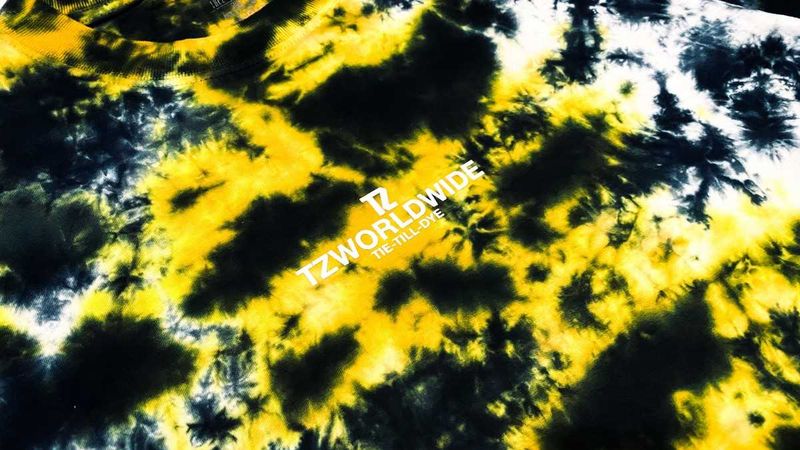 TZ TIE-TILL-DYE - YELLOW & BLACK