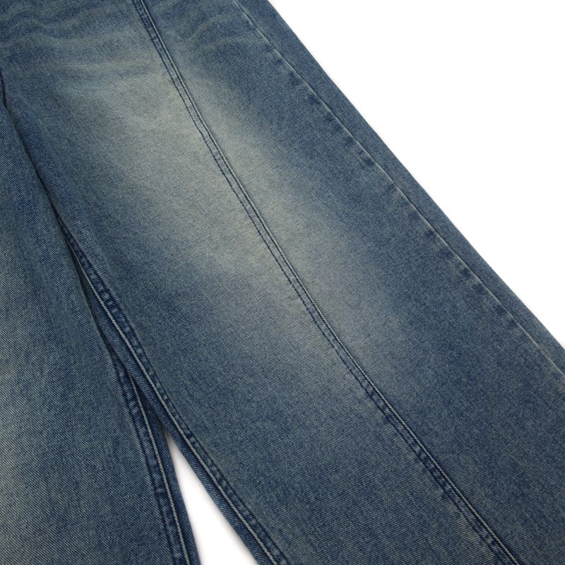 Sleek Curved Denim Pants (2 Colors)