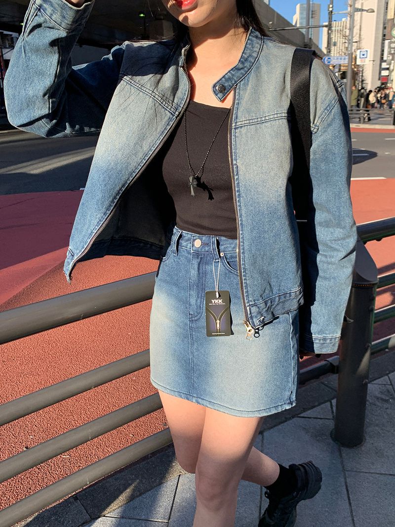 [MADE] Dune Y2K denim mini skirt