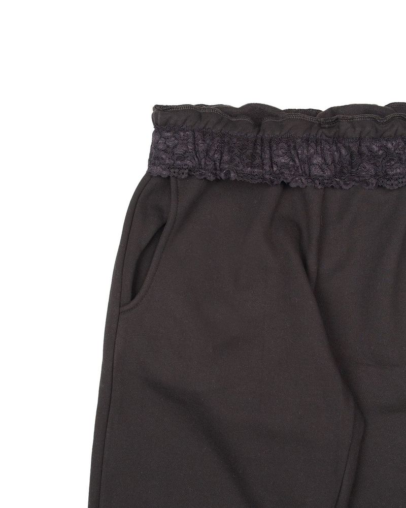 LACE SWEATPANTS BLACK