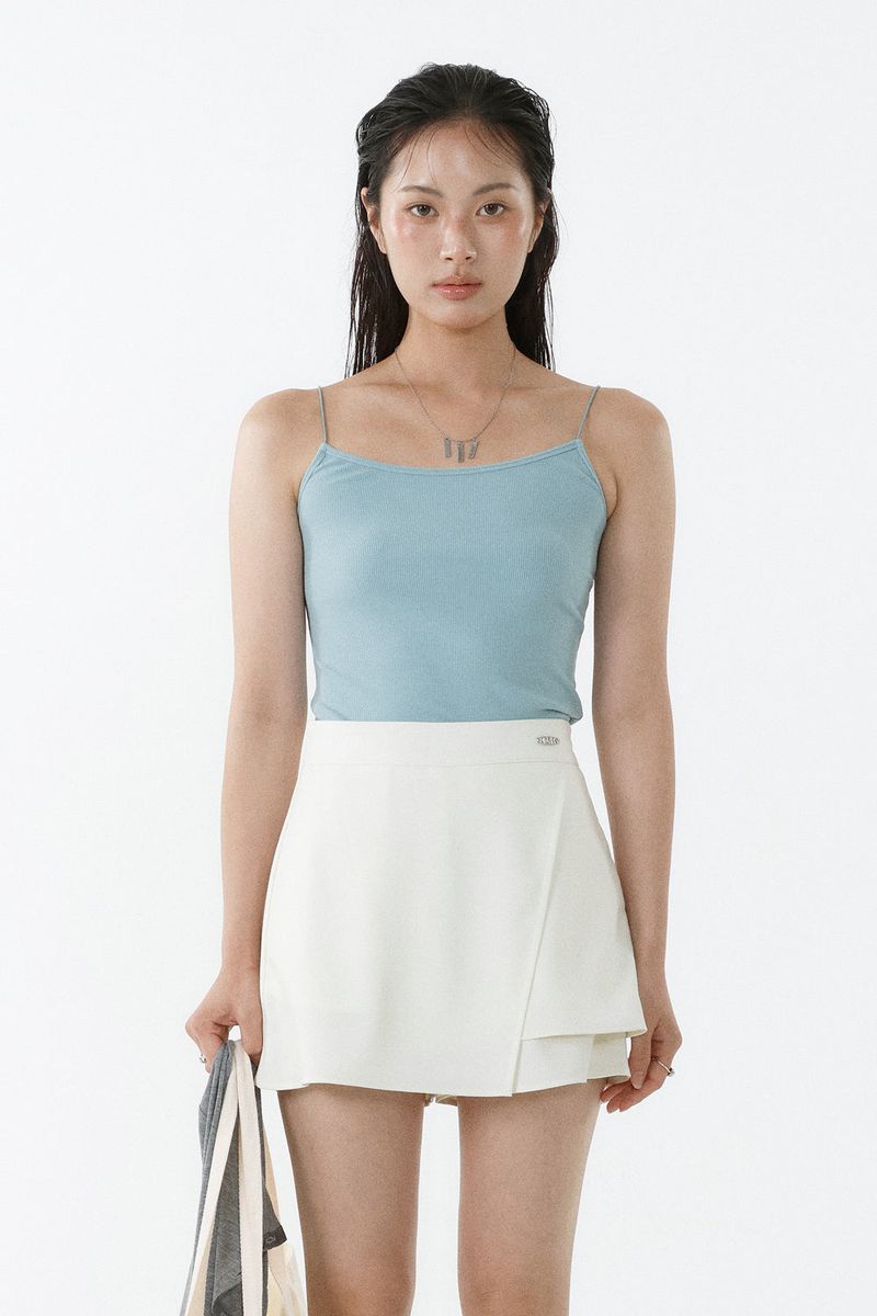 Wrap Skirt Short Pants_Ivory