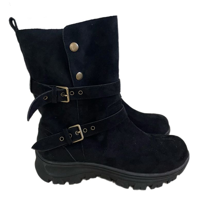 Wander Hiker Two Strap Suede Mid Boots