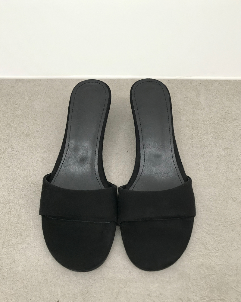 Rev Suede Wedge Mules (2color)