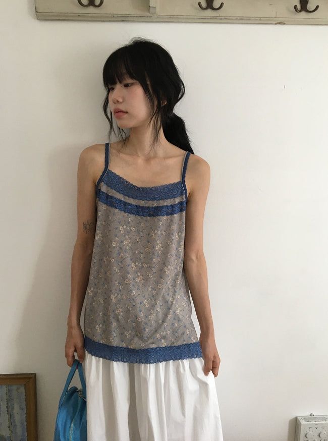 BAON（バオン）の「Diez Lace Flower Layered Sleeveless（Tops）」