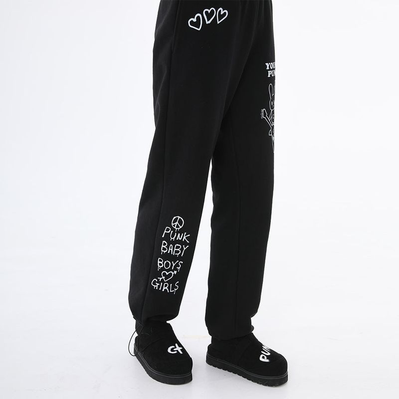 1 1 rabbit jogger pants - BLACK