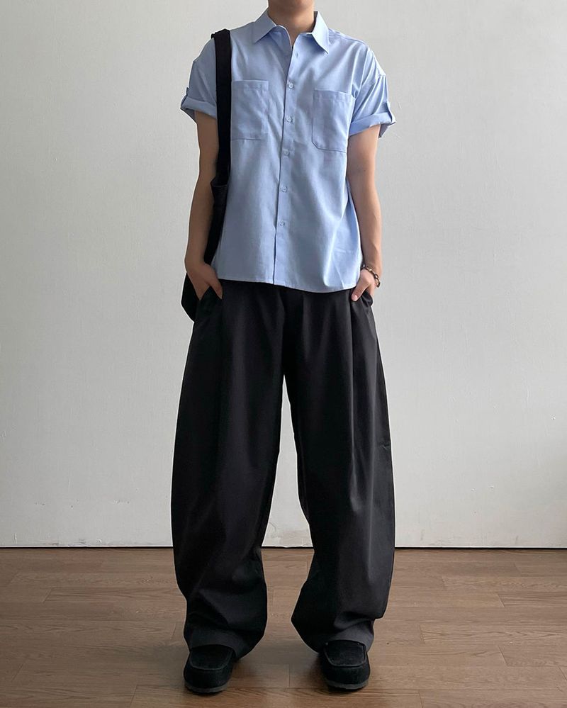 Seville Curved Cotton Pants