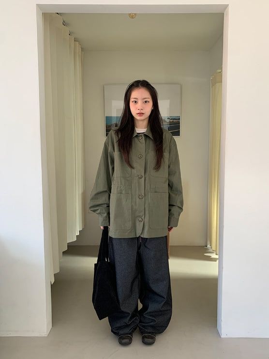 Tiol Cotton Collar Bomber Jacket