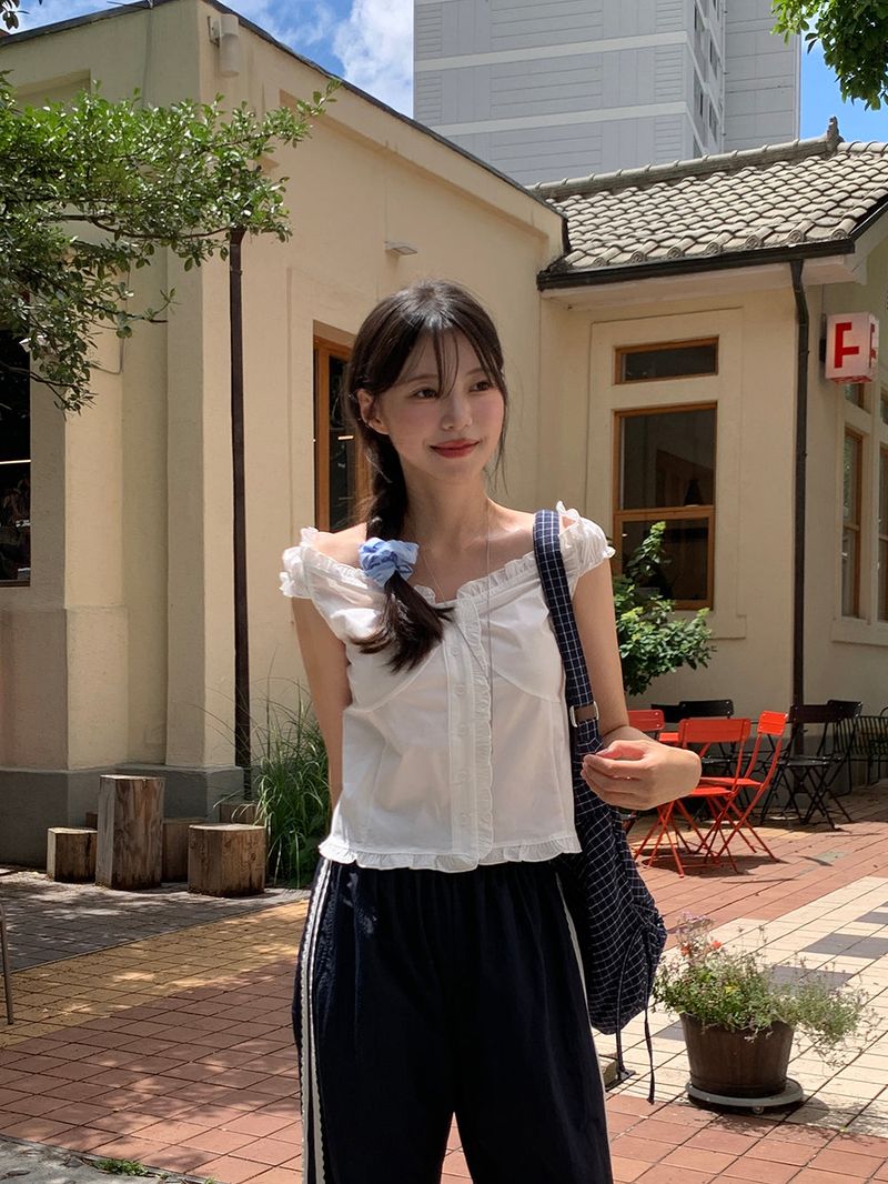 [MADE] Rollton nylon lace track bendable pants