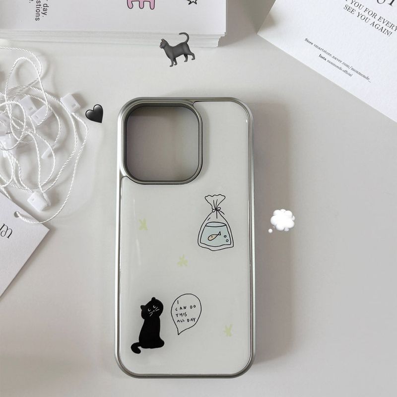 mon monde（モンモンド）の「black cat phone case（Smartphone Accessories）」
