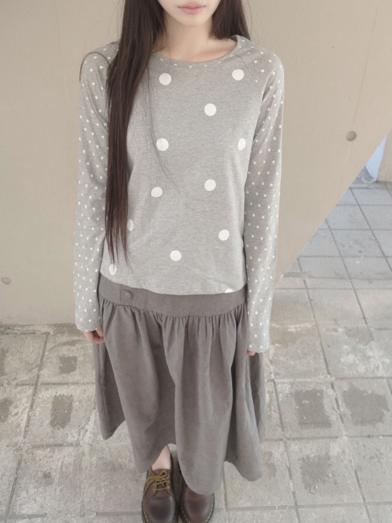 ZELENA（ゼレナ）の「ドットラグランTシャツ（トップス）」