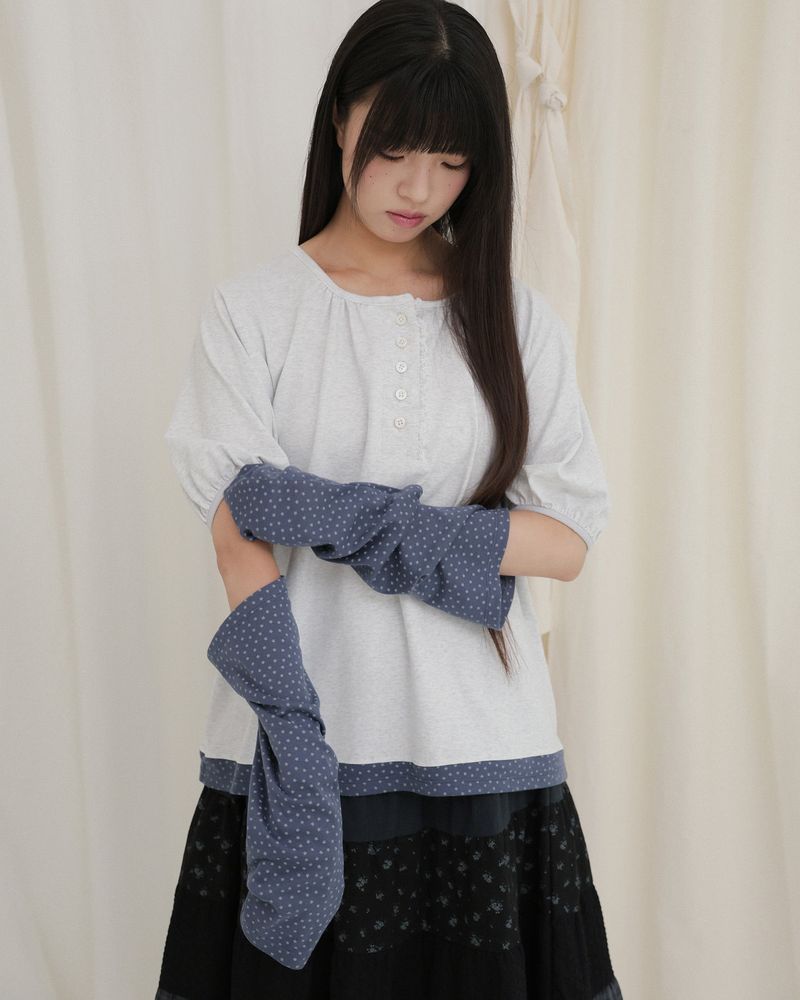 STARRY PENDANT BACK RIBBON TOP