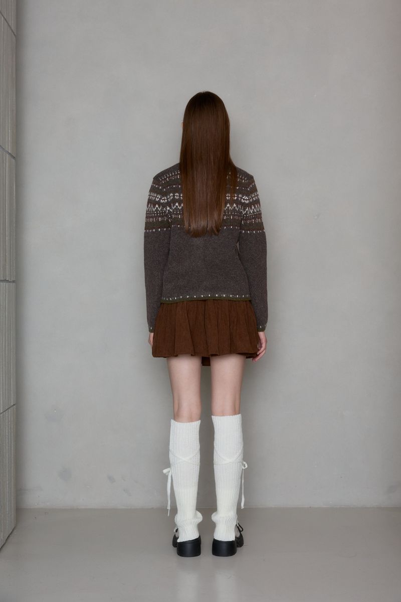 NEAT CORDU GATHER SKIRT