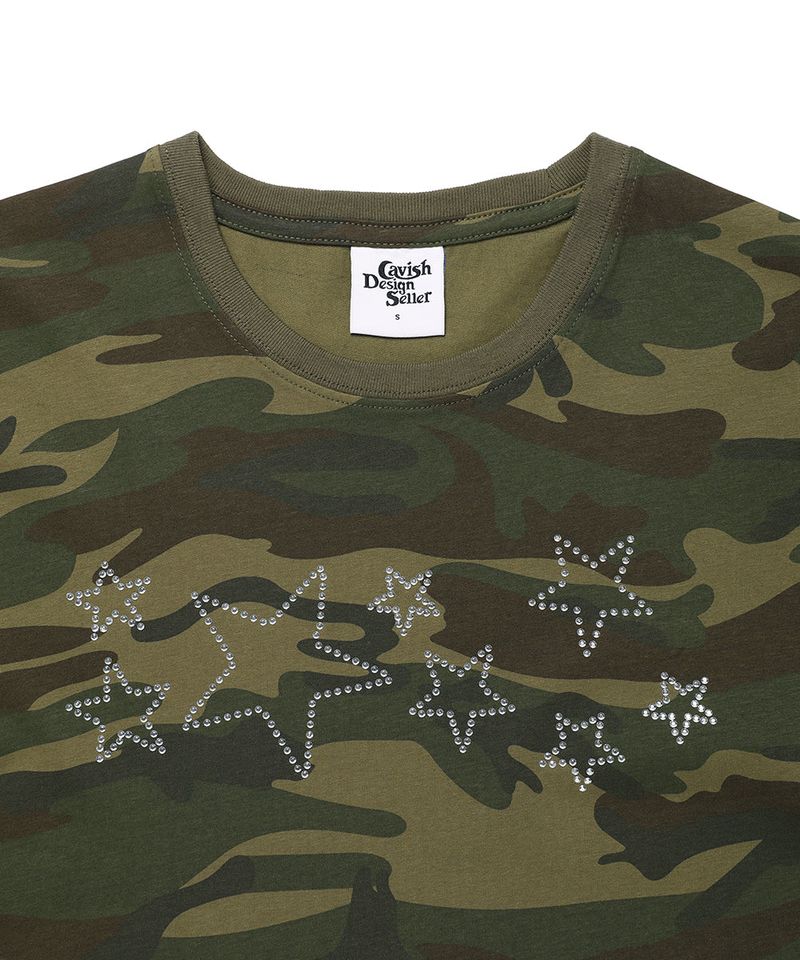 STAR STUDDED SS TEE CAMO(CV2GMUT504A)