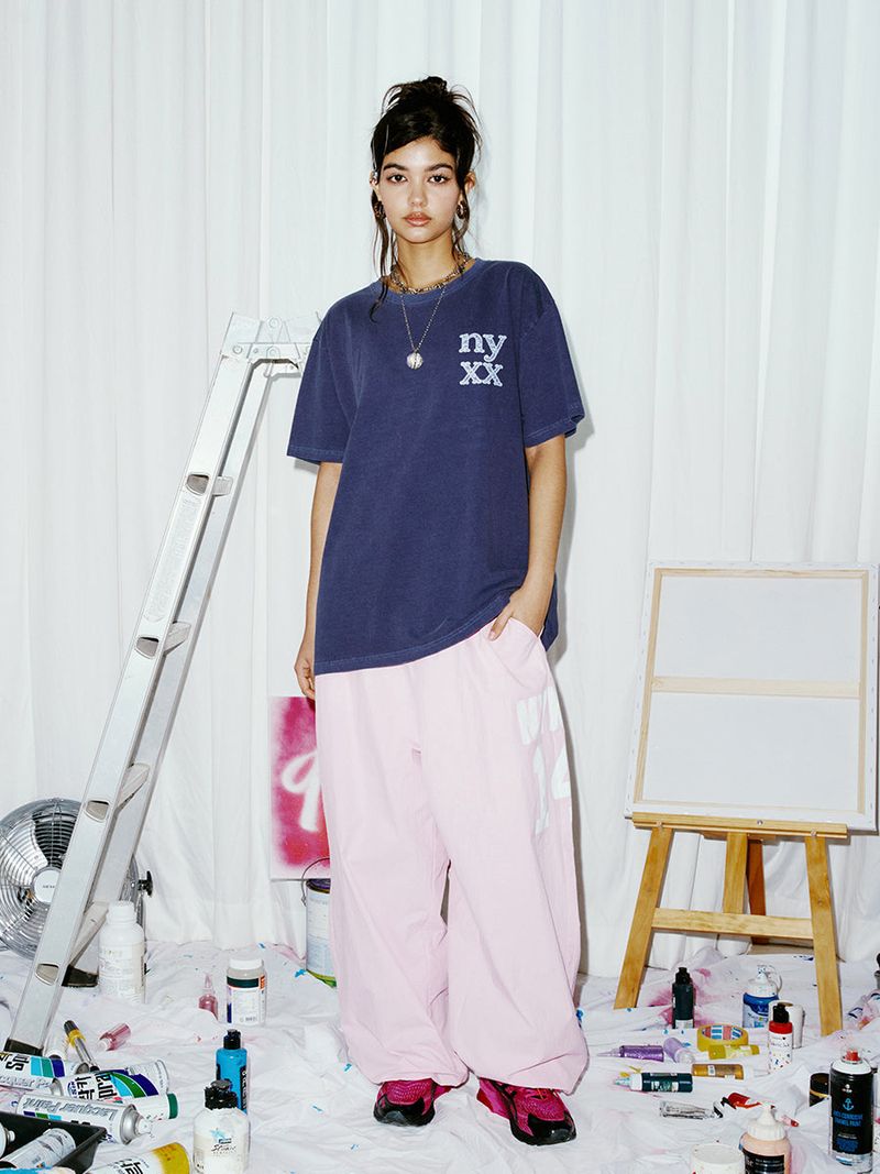 LACE LOGO TEE NAVY
