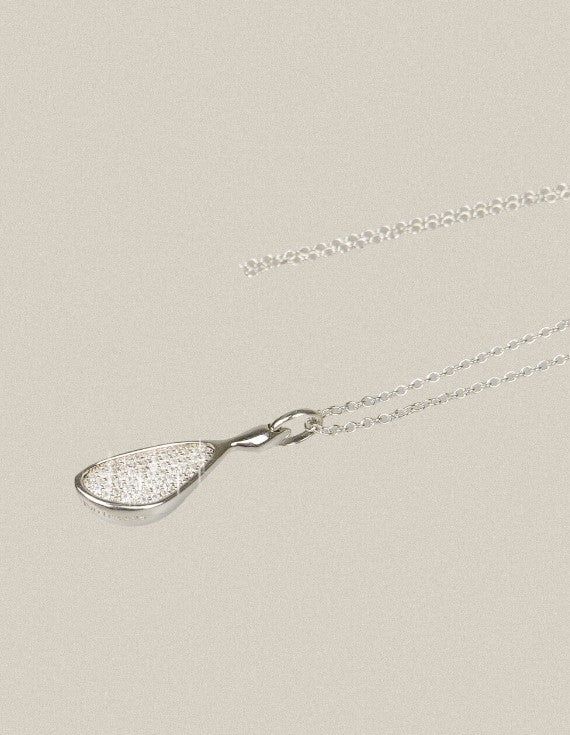 Victorian Mirror Necklace Pave
