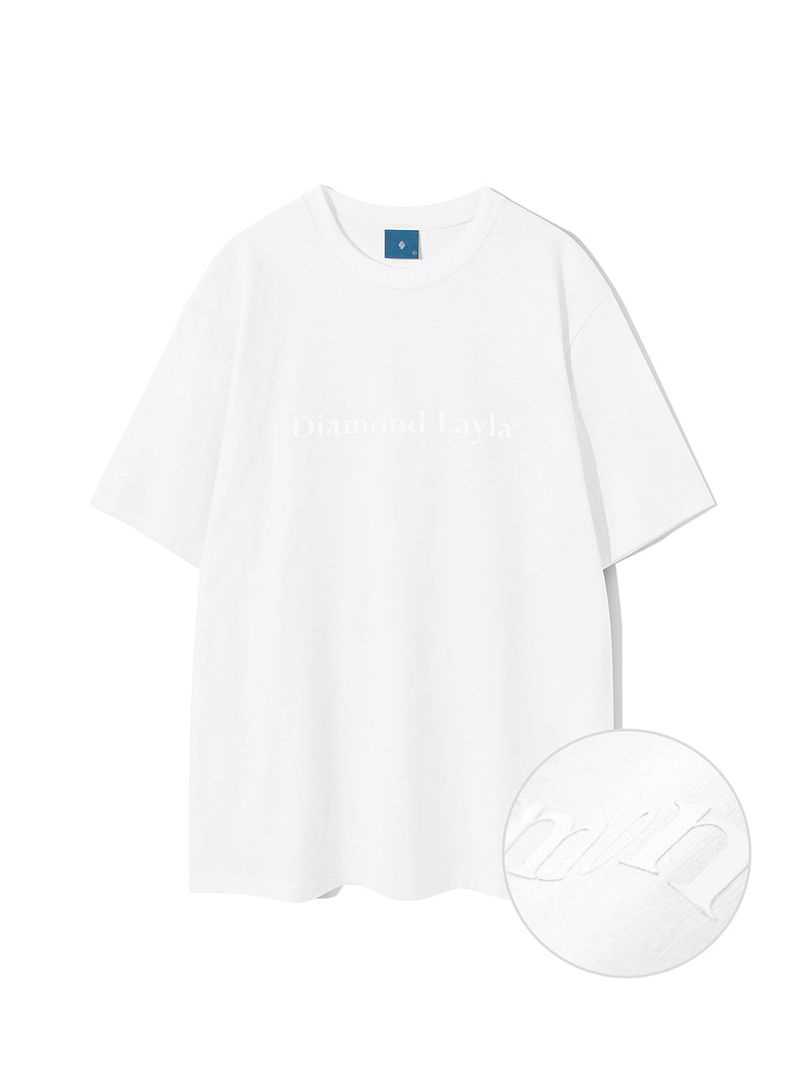 DIAMOND LAYLA（ダイアモンドレイラ）の「シリコンロゴ半袖Tシャツ（トップス）」