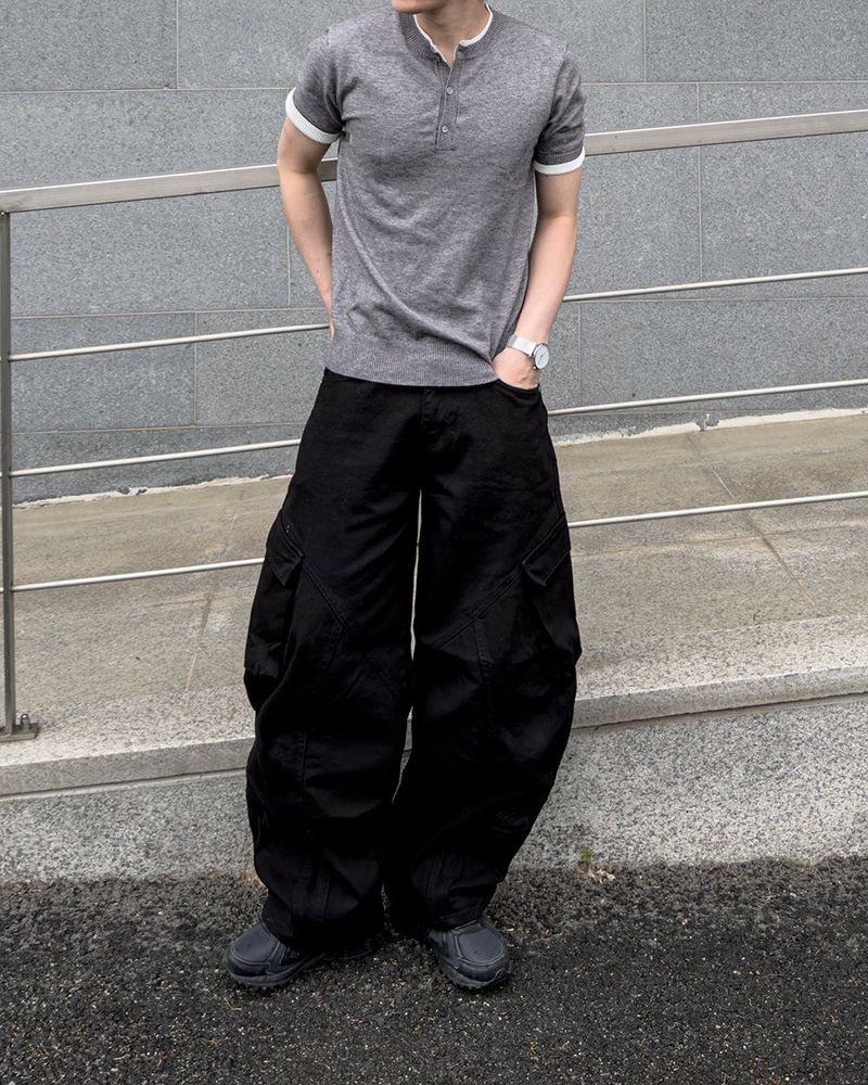 Raun Curved Cargo Wide Pants