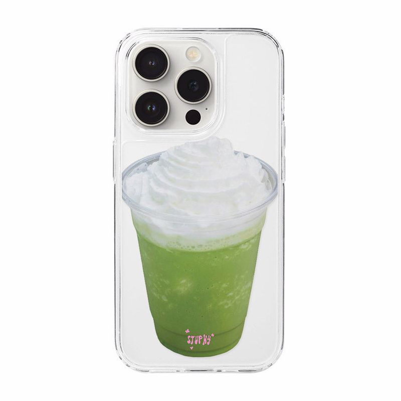 StuPhy（スタフィー）の「マッチャフラペチーノケース (clear)（スマホグッズ/小物）」
