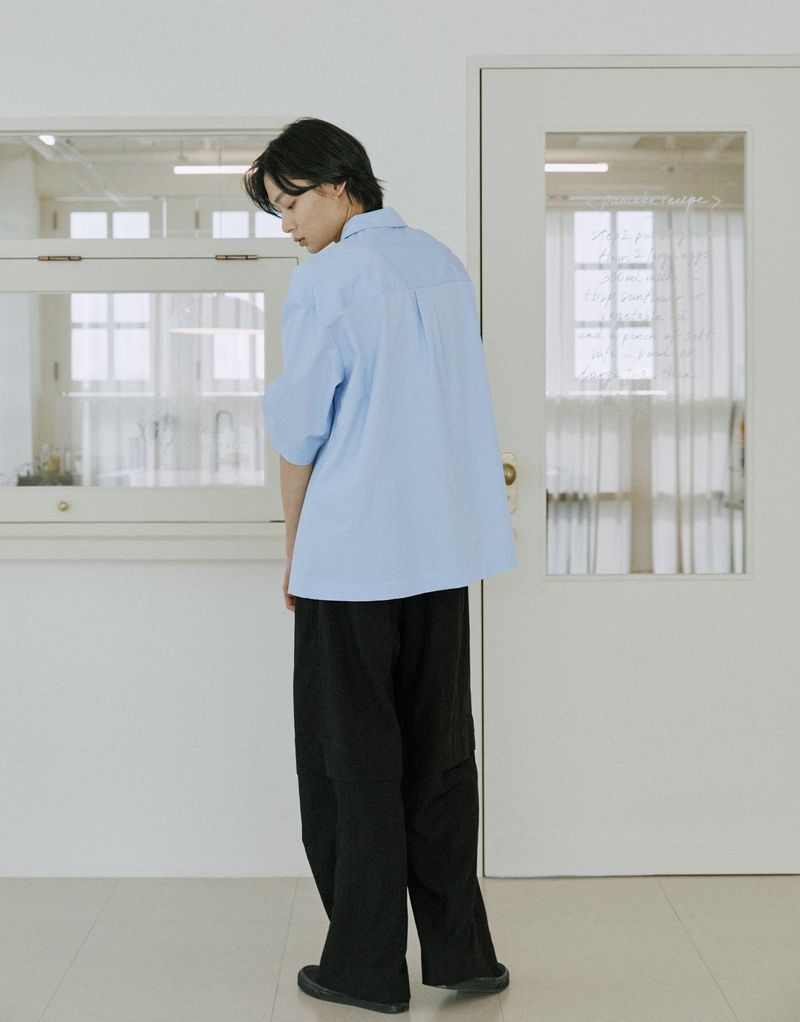 unisex folding shirts sky blue