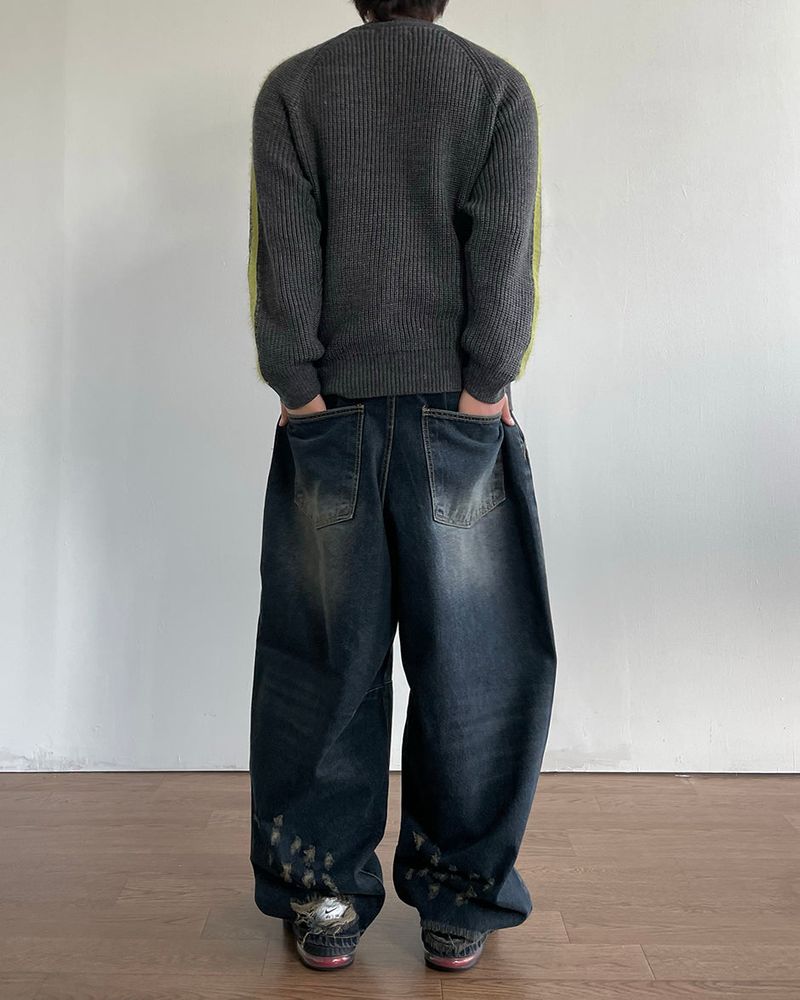 Kade Line Knit Zip-up