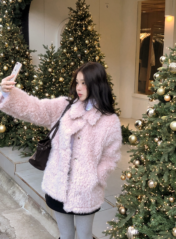#Beautiful Fur Middle Jacket (4color)