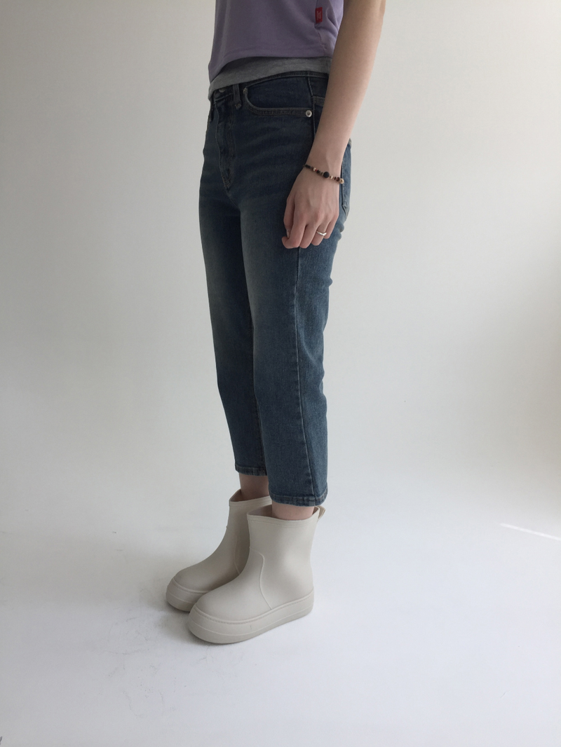 Washed Capri Denim (1color)