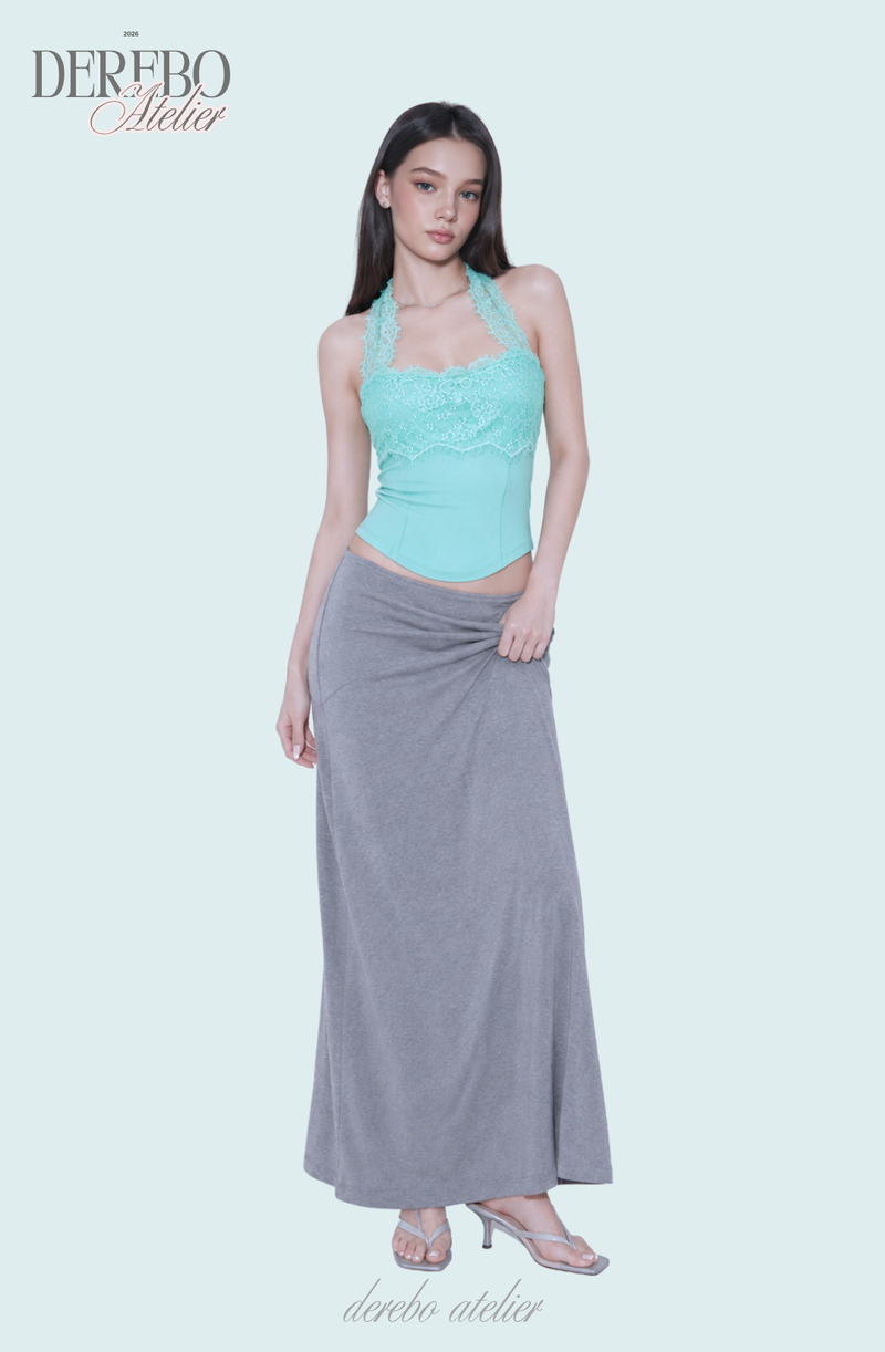 Tinkerbell Mint Lace Halter Neck Top