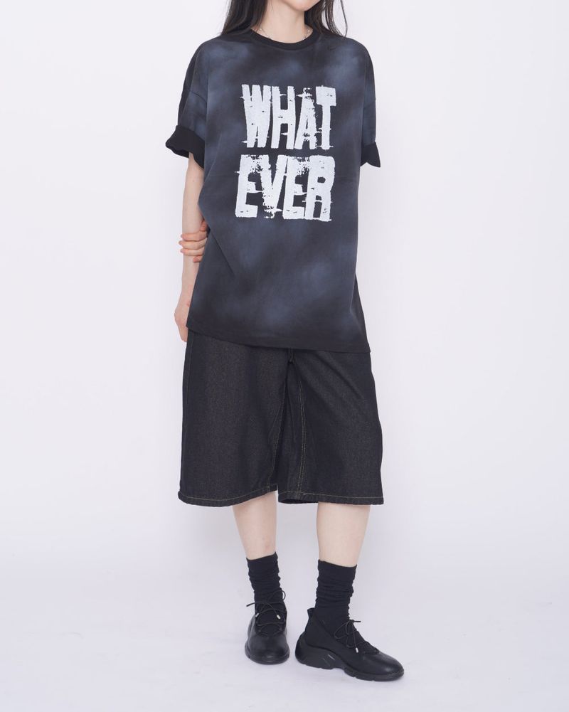 [Unisex] Whatever Dirty ウォッシュド半袖Tシャツ