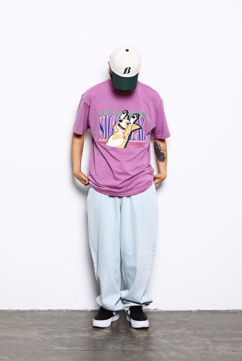 MBSRCOPT103 MID90 BAGGY DENIM PANTS ICEBLUE