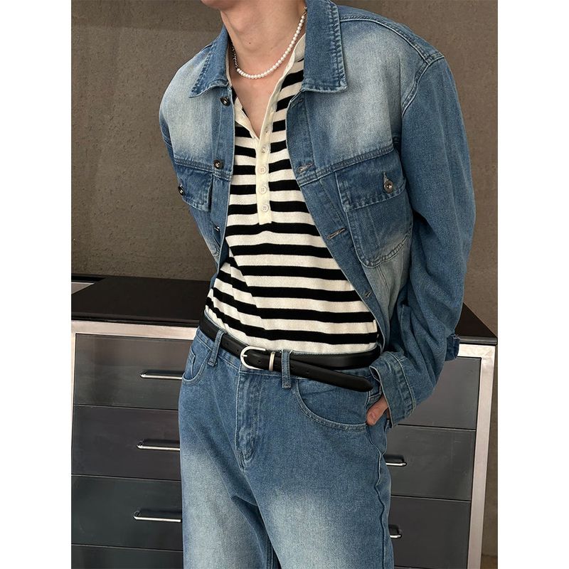 LAURANT（ロラン）の「[S/S] サンドウォッシングデニムトラッカージャケット(3color)（ジャケット/アウター）」